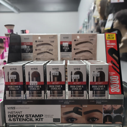 KISS INSTANT BROW STAMP & STENCIL KIT