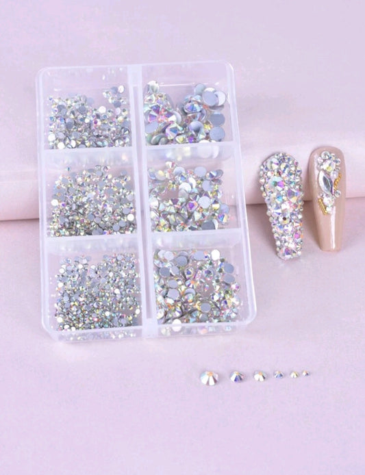 Iridescent Nail Art Rhinestones