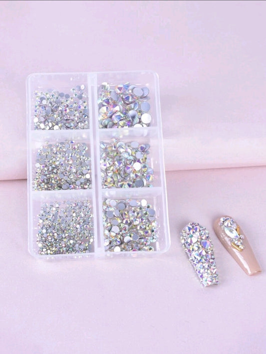 Iridescent Nail Art Rhinestones