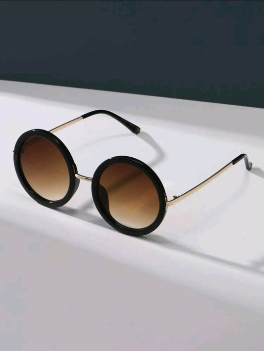 Black Round Lens Sunglasses