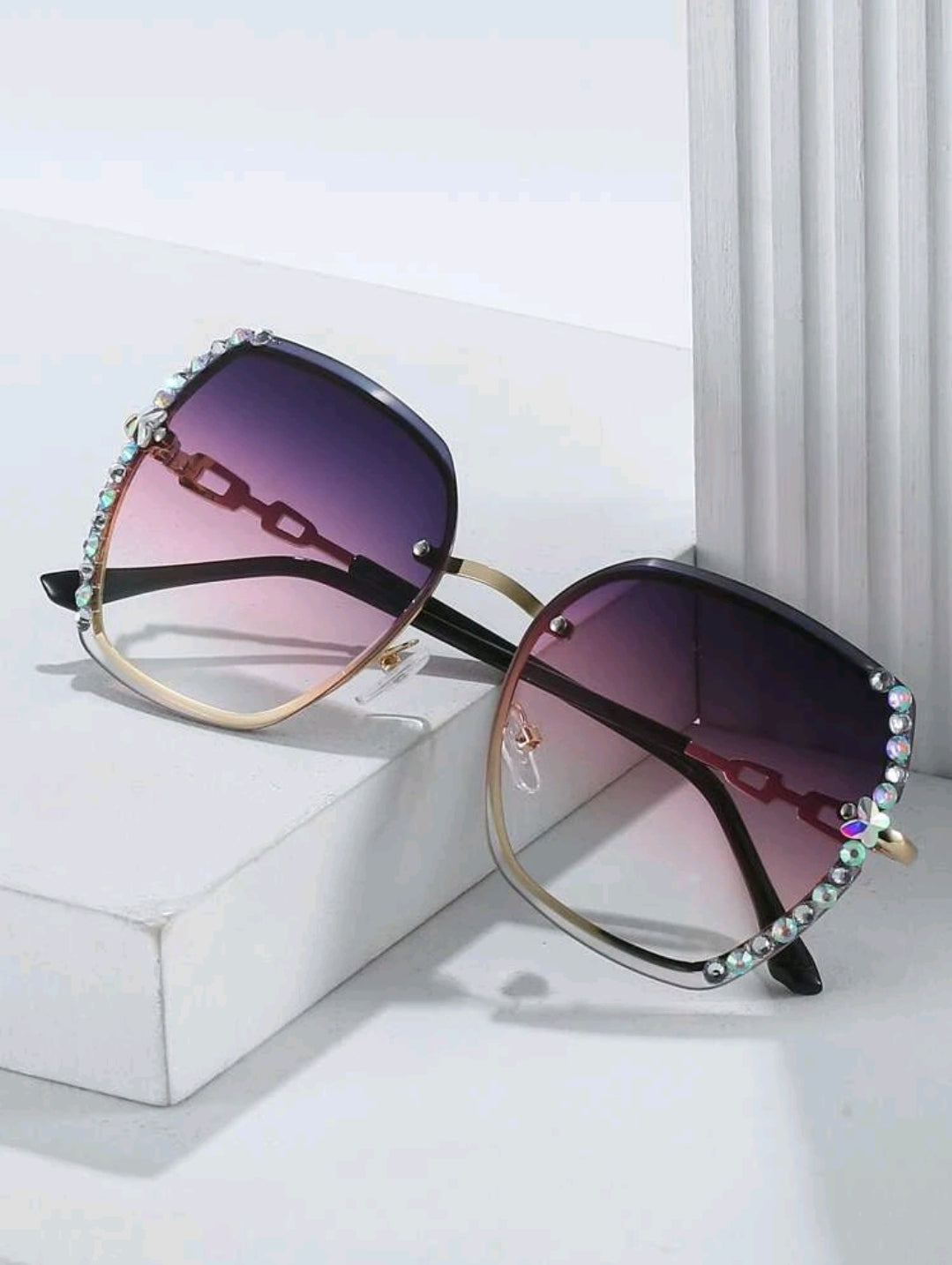 Rhinestone Fashion Glasses