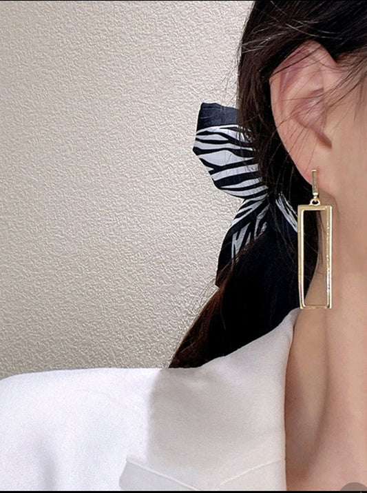 Rectangle Drop Earrings