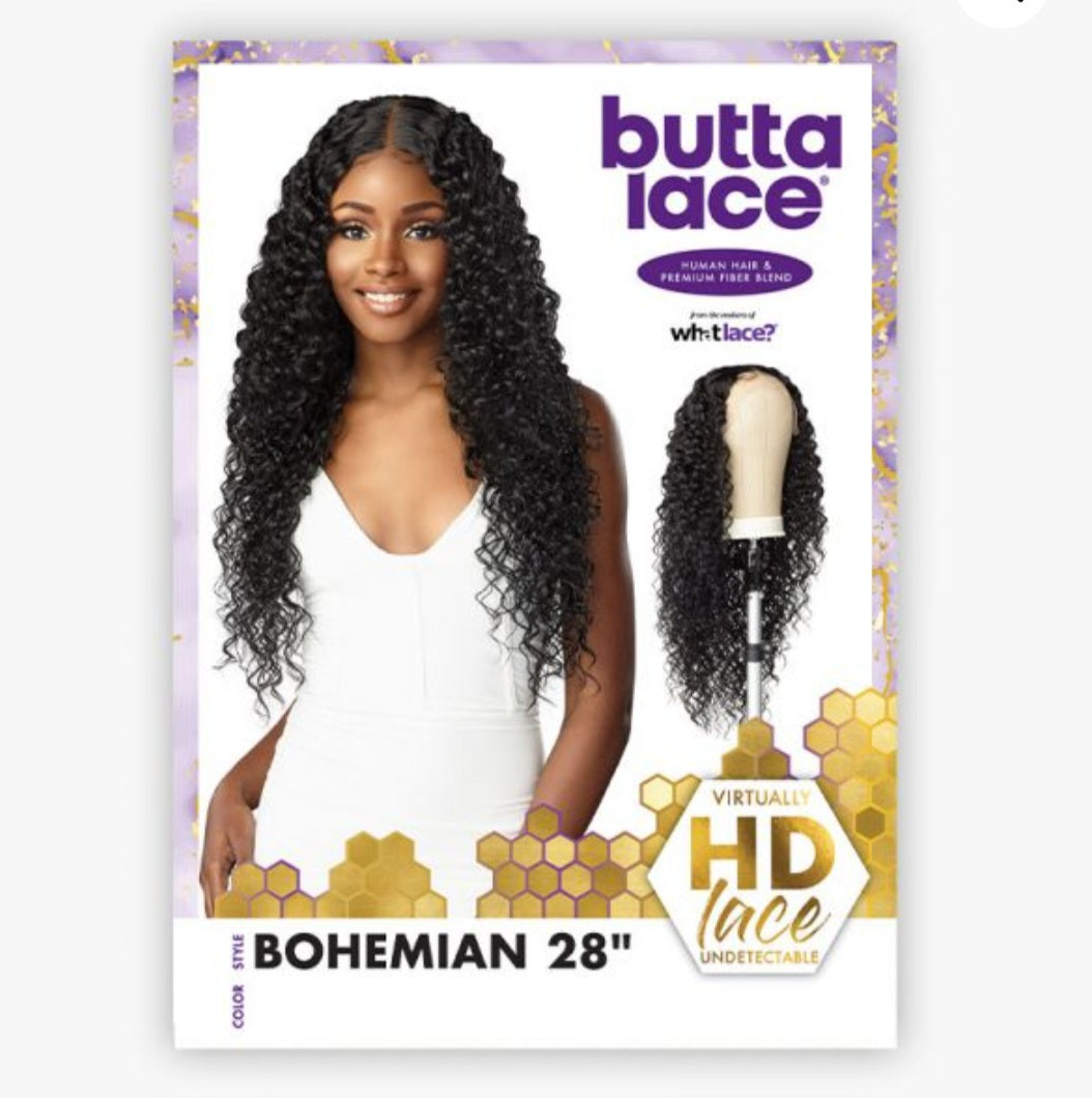 Butta Lace Wig – Bohemian 28″ (Hh Mixed)
