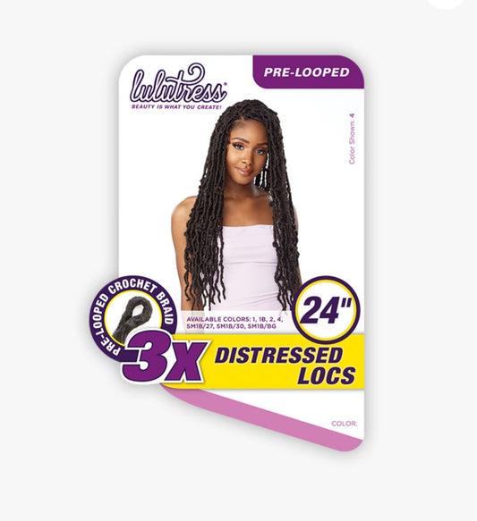 3X DISTRESSED LOCS (LULUTRESS)(LOOPED)