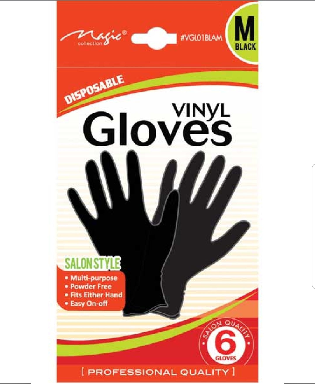 VINYL GLOVES BLACK