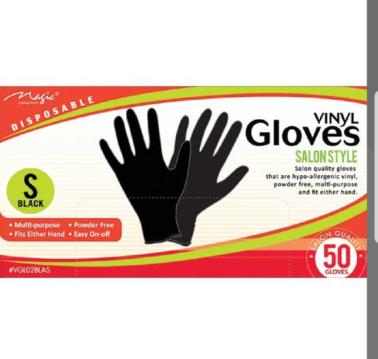 VINYL GLOVES BLACK