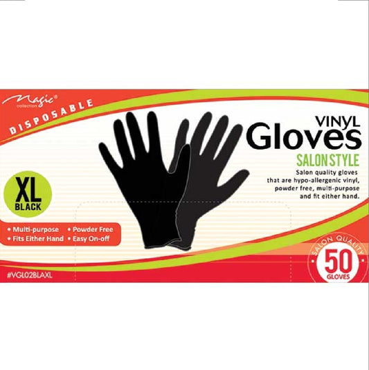 VINYL GLOVES BLACK