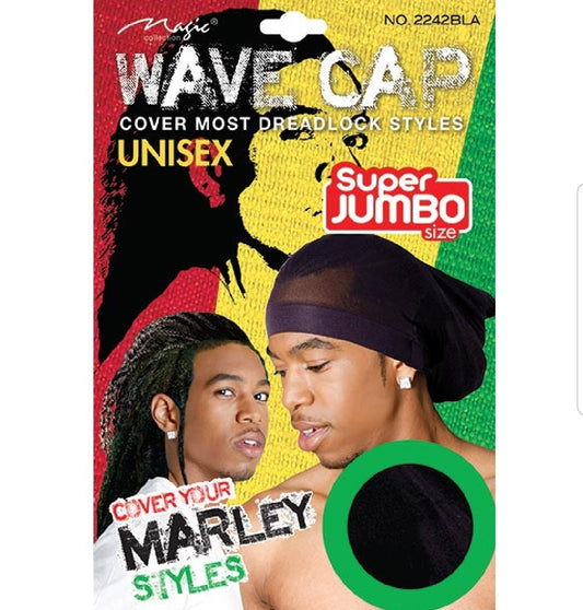 MARLEY STYLE STOCKING WAVE CAP BLACK