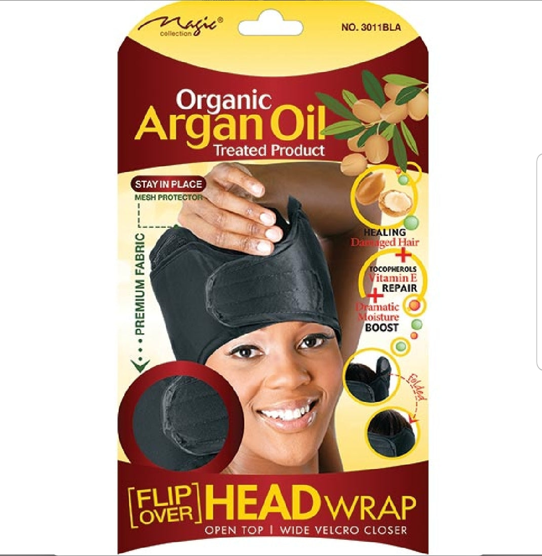 ARGAN OIL HEAD WRAP BLACK
