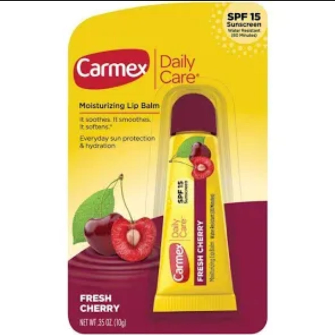 Carmex Daily Care Moisturizing Lip Balm, Fresh Cherry, SPF 15 - 0.35 oz