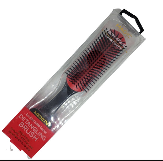 Magic Nedium Abti-Static Rubber Cushion Detangling Brush