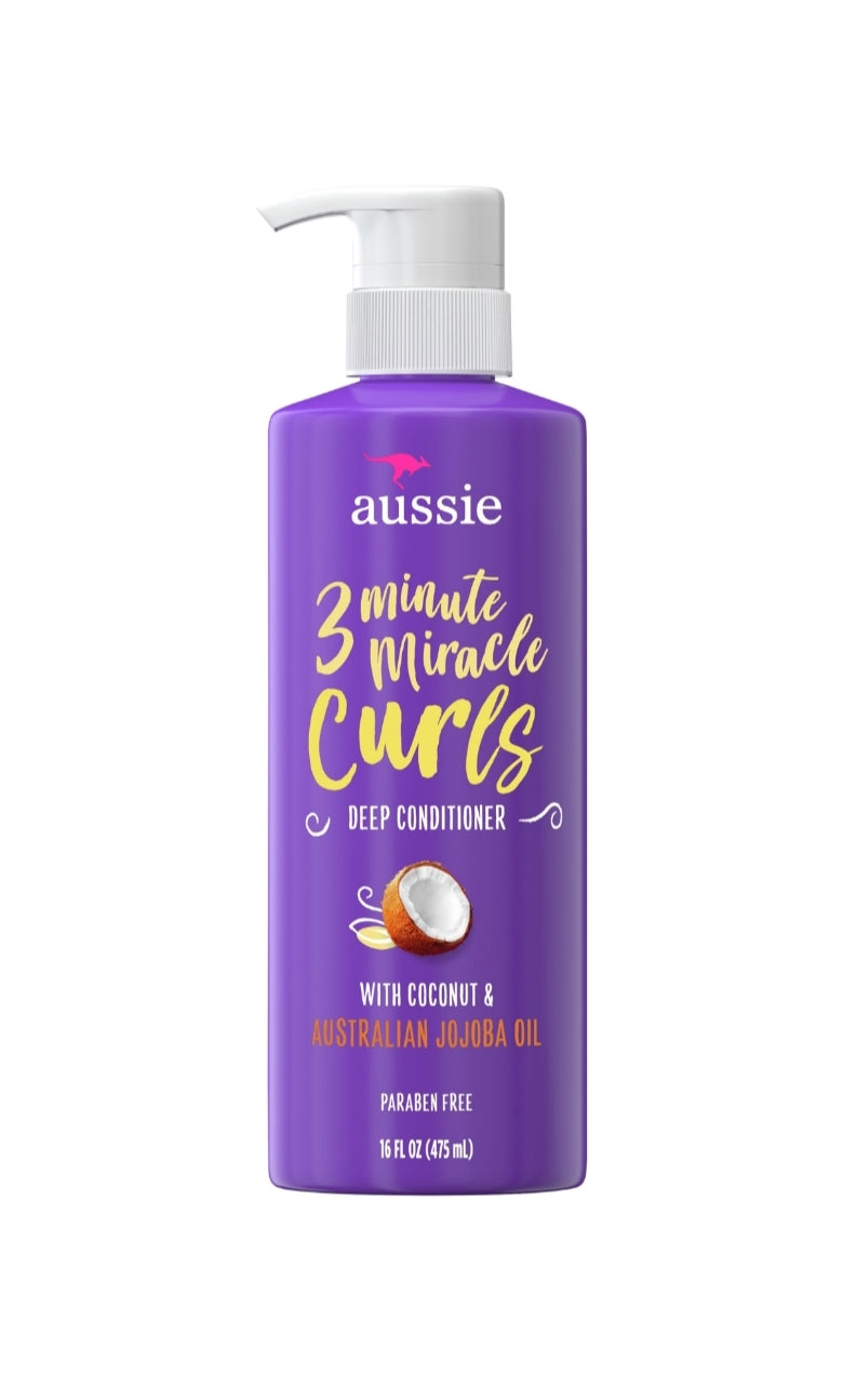 Aussie 3 Minute Miracle Curls Deep Conditioner, 16oz