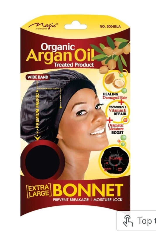 MAGIC | Organic Argan Oil Bonnet X-Large Black 