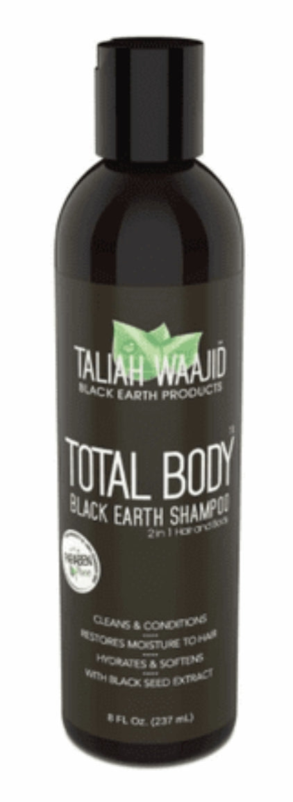 Taliah Waajid Total Body Black Earth Shampoo 8 oz