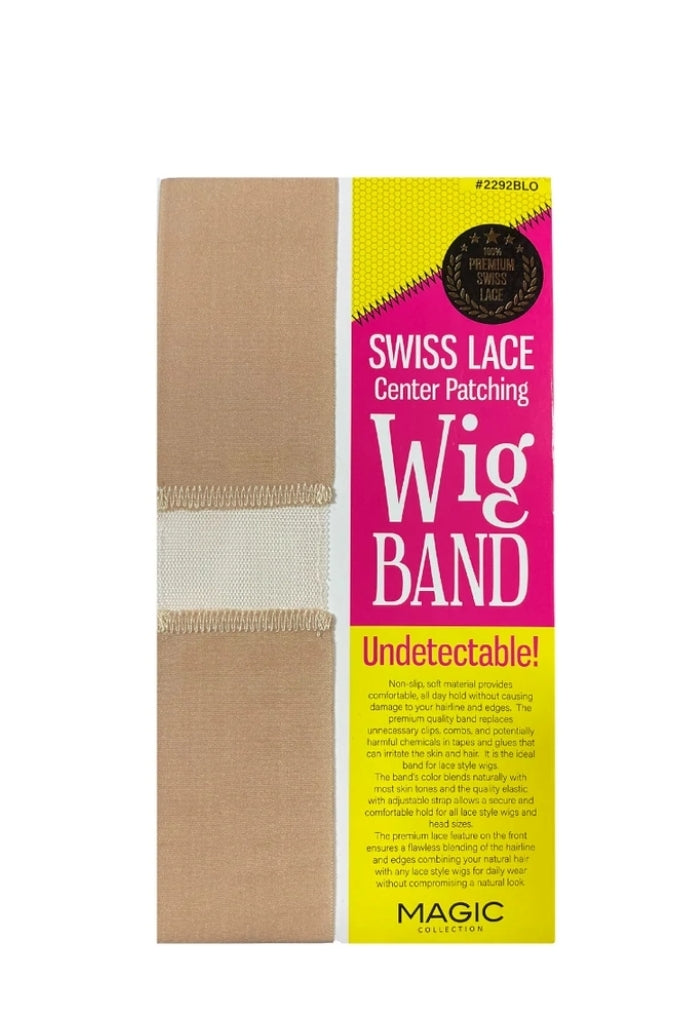 Magic Collection Swiss Lace Center Patching Wig Band