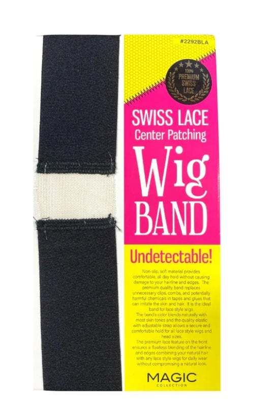 Magic Collection Swiss Lace Center Patching Wig Band