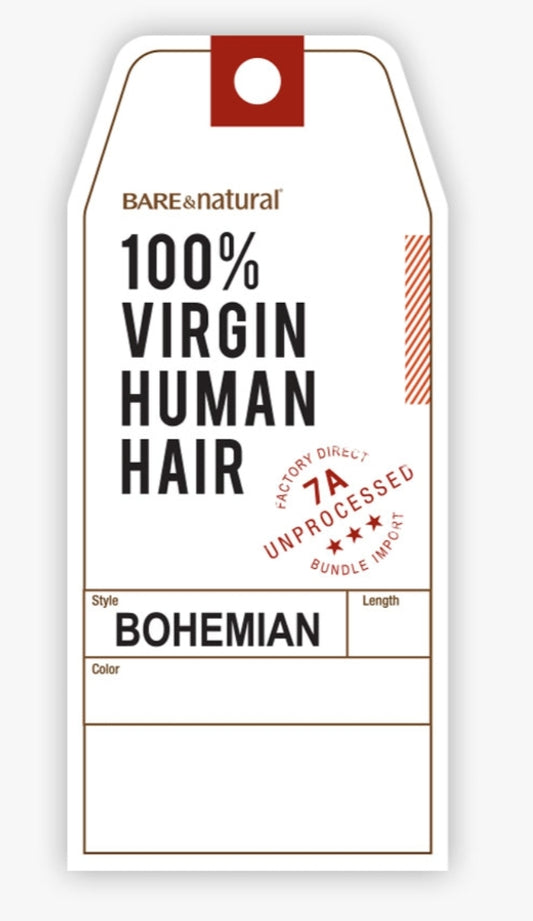 100% Human Hair Bohemian- 7A Bundle