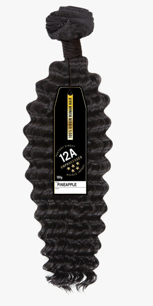 100% Human Hair - 12A Bundle- Pineapple