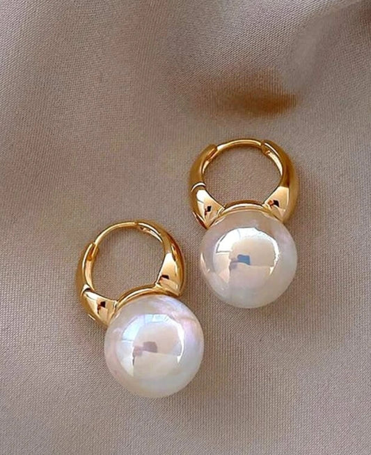 Faux Pearl Decor Earrings