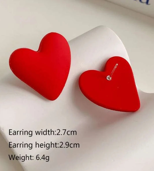 Heart Stud Earrings