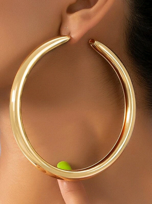 Solid Minimalist Hoop Earrings