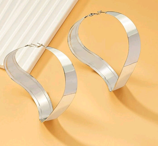 Structured Hoop Earrings