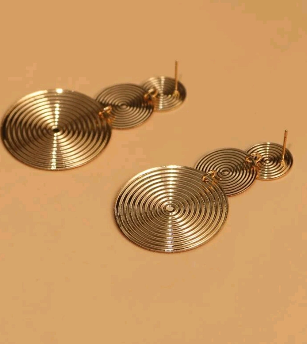 Round Drop Earrings